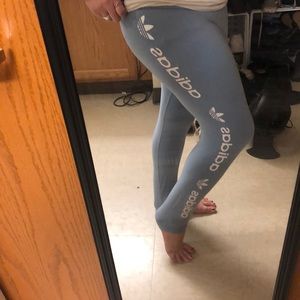 Light blue ADIDAS leggings